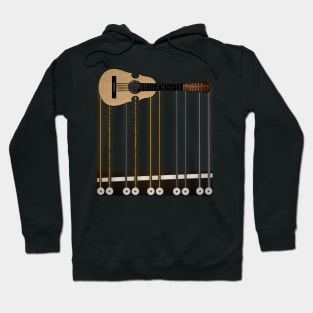 Puerto Rican Cuatro Guitar Hoodie